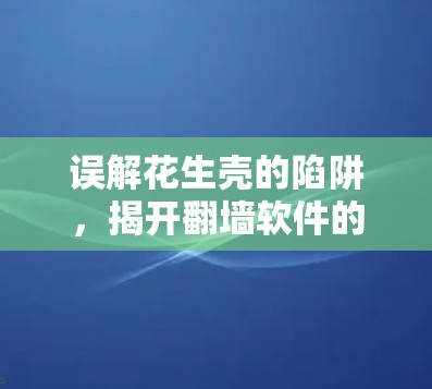 误解花生壳的陷阱,揭开翻墙软件的真相 误解花生壳的陷阱,揭开翻墙软件的真相
