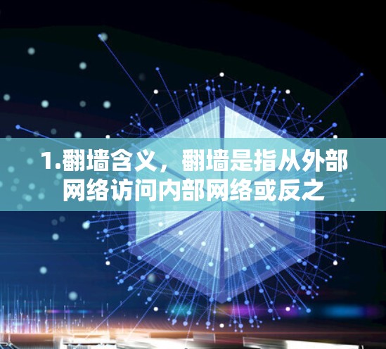 1.翻墙含义，翻墙是指从外部网络访问内部网络或反之