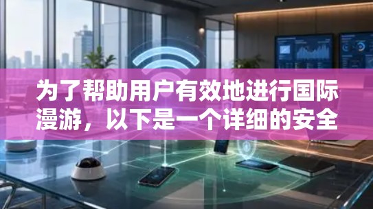 为了帮助用户有效地进行国际漫游,以下是一个详细的安全VPN国际漫游方案,涵盖选择平台、安全措施、隐私保护、经济因素和数据管理等关键点 为了帮助用户有效地进行国际漫游,以下是一个详细的安全VPN国际漫游方案,涵盖选择平台、安全措施、隐私保护、经济因素和数据管理等关键点