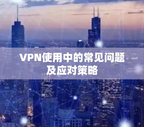 VPN使用中的常见问题及应对策略