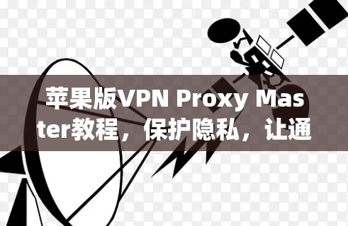 苹果版VPN Proxy Master教程，保护隐私，让通信更安全！