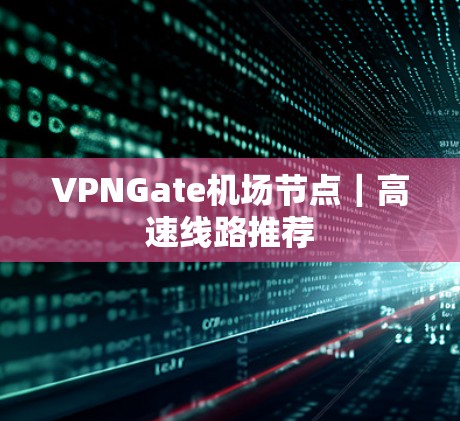 VPNGate机场节点|高速线路推荐 VPNGate机场节点|高速线路推荐