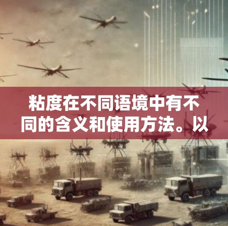 粘度在不同语境中有不同的含义和使用方法。以下是对粘度的详细总结 粘度在不同语境中有不同的含义和使用方法。以下是对粘度的详细总结