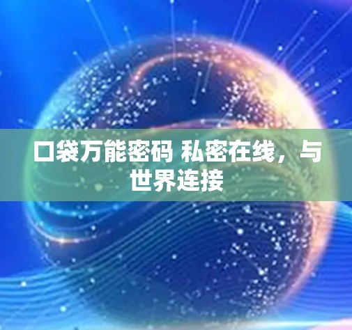 口袋万能密码 私密在线,与世界连接 口袋万能密码 私密在线,与世界连接