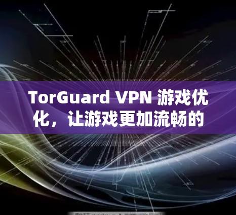 TorGuard VPN 游戏优化,让游戏更加流畅的VPN解决方案 TorGuard VPN 游戏优化,让游戏更加流畅的VPN解决方案