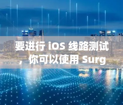 要进行 iOS 线路测试，你可以使用 Surge 测试框架。以下是一些步骤和建议，帮助你进行 iOS 线路测试